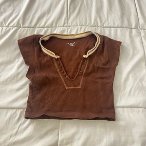 Urban Outfitters. Out from Under Brown Crop Top